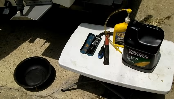  Change Lower Gear Oil in Outboard
