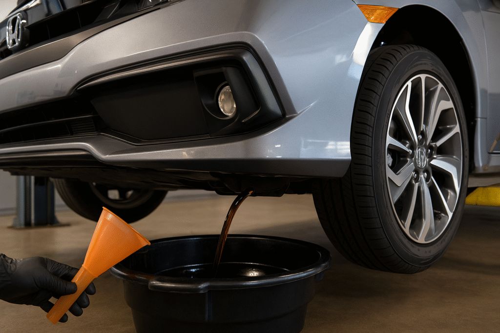 How to Change Oil Honda Civic
