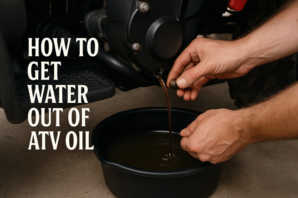 How to Get Water Out of Atv Oil